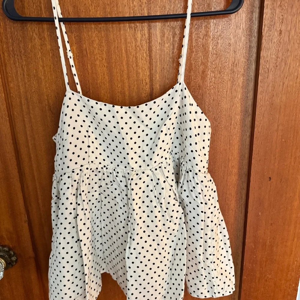 Kate Spade x Target Polka Dot Babydoll Top - Picture 3 of 5